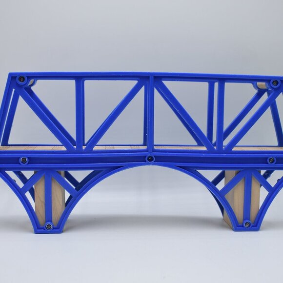 Sodor Bay BLUE BRIDGE - Thomas & Friends Wooden Railway 12" Used Good - Picture 8 of 12